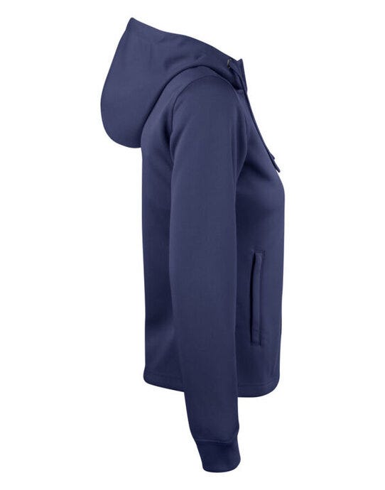 Clique CQ021015 Ladies Basic Active FZ Hoody - Dark Navy