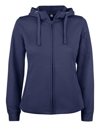 Clique CQ021015 Ladies Basic Active FZ Hoody - Dark Navy