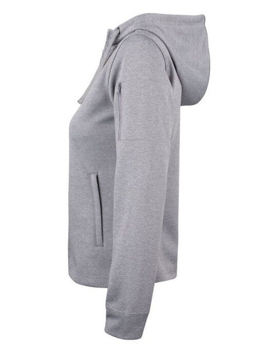 Clique CQ021015 Ladies Basic Active FZ Hoody - Grey Melange