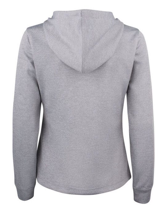 Clique CQ021015 Ladies Basic Active FZ Hoody - Grey Melange