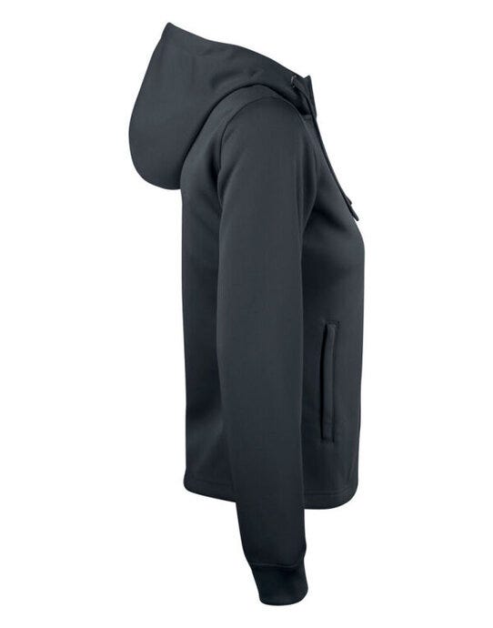Clique CQ021015 Ladies Basic Active FZ Hoody - Black