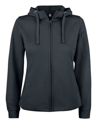 Clique CQ021015 Ladies Basic Active FZ Hoody - Black