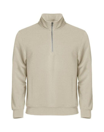 Clique CQ021033 Basic Half Zip - Light Khaki