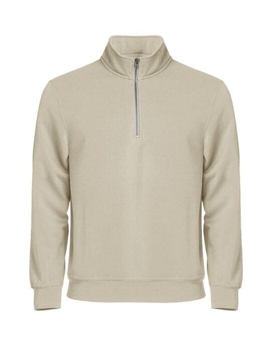 Clique CQ021033 Basic Half Zip - Light Khaki