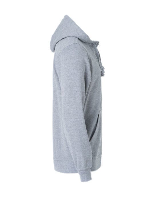 Clique CQ021034 Basic Hoody Full Zip Men's - Grey Melange