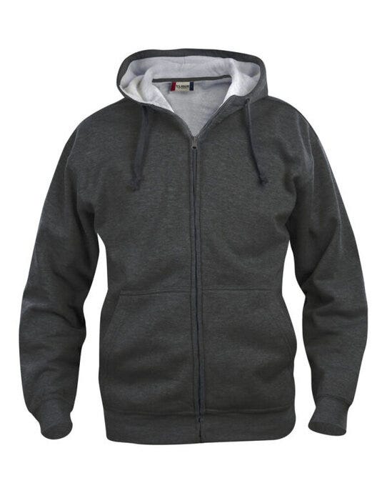 Clique CQ021034 Basic Hoody Full Zip Men's - Anthracite Melange