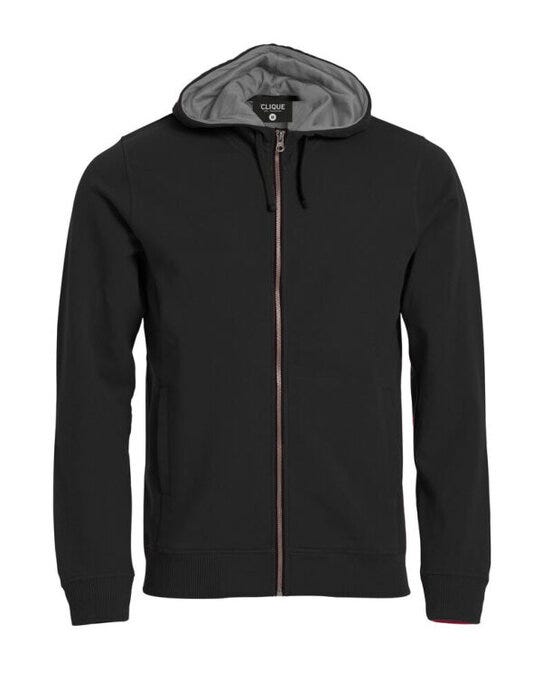 Clique CQ021044 Classic Full Zip Hoody - Black
