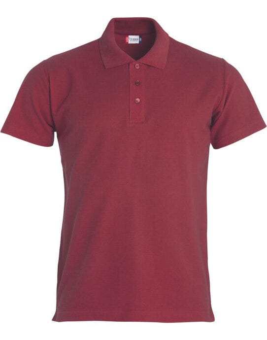 Clique CQ028230 Basic Polo - Burgundy