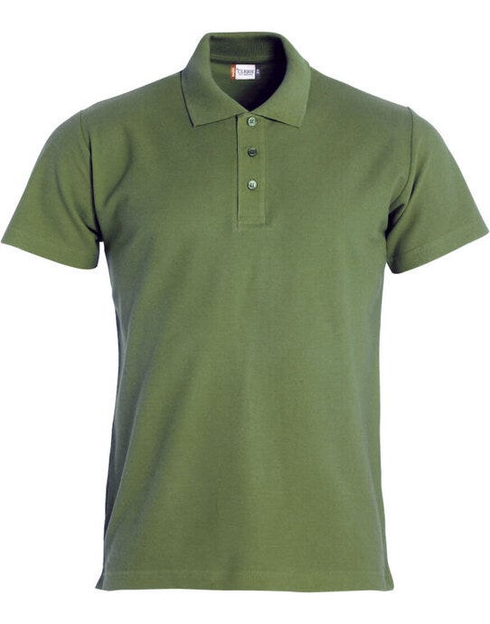 Clique CQ028230 Basic Polo - Army Green