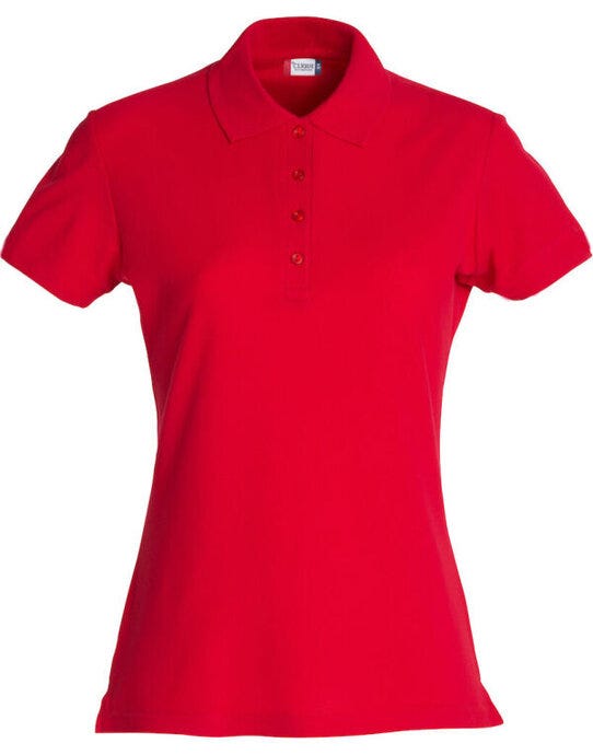 Clique CQ028231 Ladies Basic Polo - Red