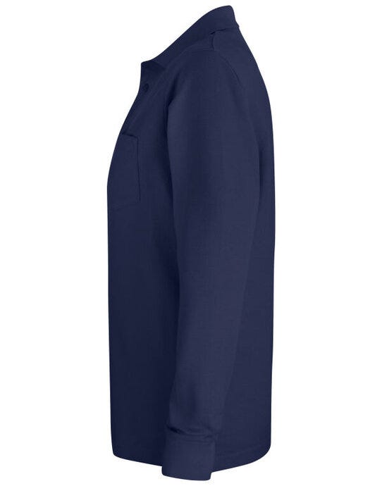 Clique CQ028235 Basic Pocket Polo L/S - Dark Navy