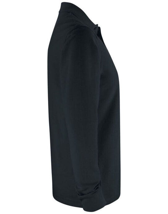 Clique CQ028235 Basic Pocket Polo L/S - Black