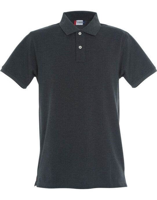 Clique CQ028240 Stretch Premium Polo - Anthracite Melange
