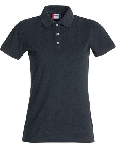 Clique CQ028241 Ladies Stretch Premium Polo - Anthracite Melange