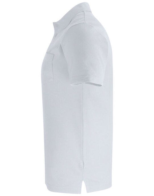Clique CQ028255 Basic Polo With Pocket - White
