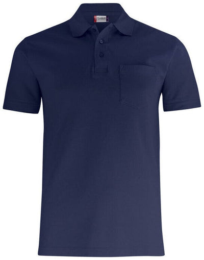 Clique CQ028255 Basic Polo With Pocket - Dark Navy