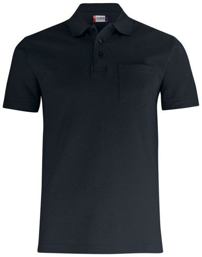 Clique CQ028255 Basic Polo With Pocket - Black
