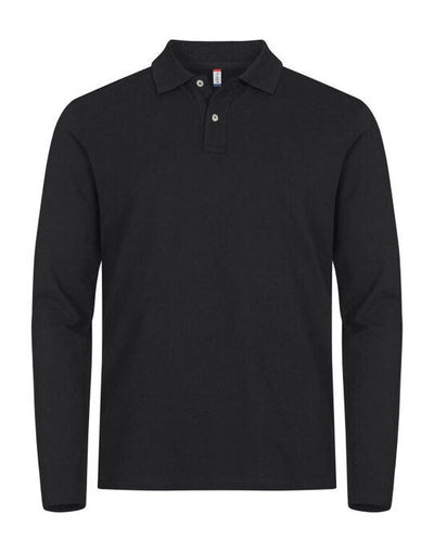Clique CQ028262 Stretch Premium L/S Polo - Black