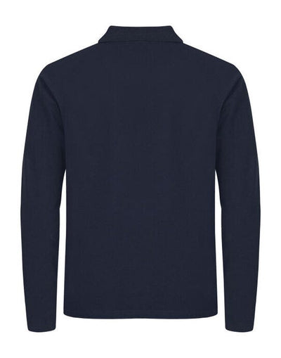 Clique CQ028262 Stretch Premium L/S Polo - Dark Navy