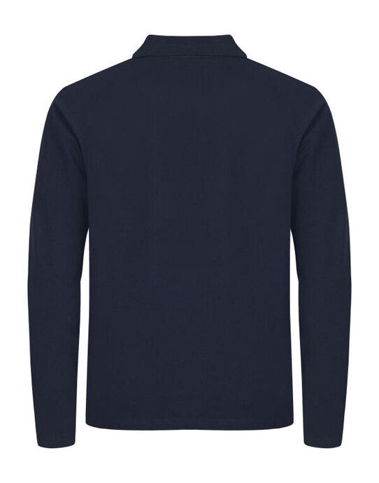 Clique CQ028262 Stretch Premium L/S Polo - Dark Navy