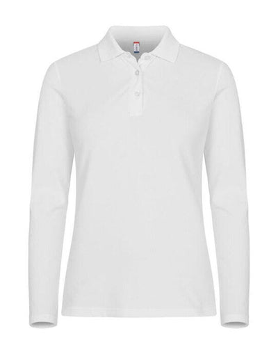 Clique CQ028263 Stretch Premium Polo L/S Women - White