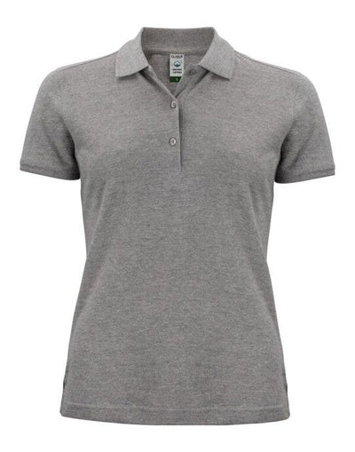 Clique CQ028265 Ladies Classic OC Polo - Grey Melange