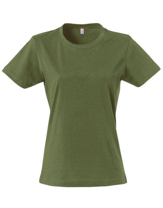 Clique CQ029031 Ladies Basic T - Army Green