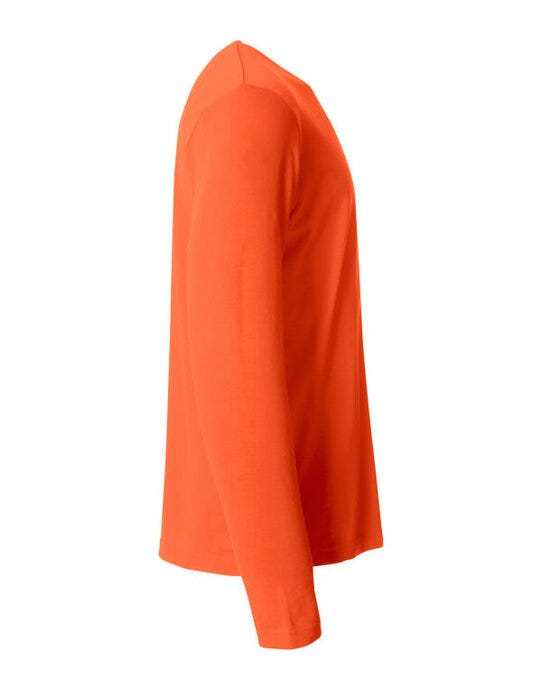 Clique CQ029033 Basic Long Sleeve T - Blood Orange