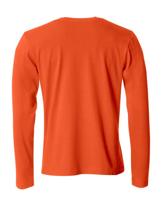 Clique CQ029033 Basic Long Sleeve T - Blood Orange