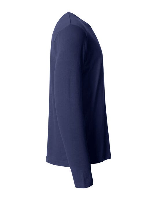 Clique CQ029033 Basic Long Sleeve T - Dark Navy