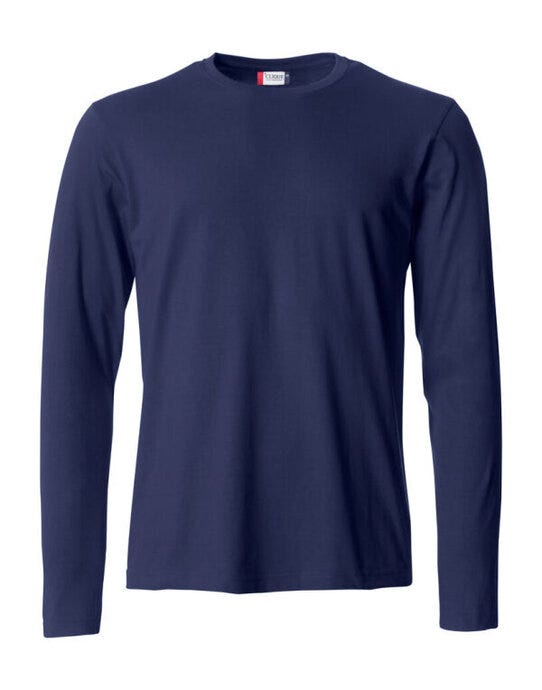 Clique CQ029033 Basic Long Sleeve T - Dark Navy