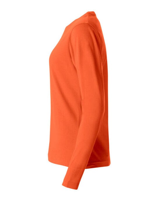 Clique CQ029034 Ladies L/S Basic-T - Blood Orange