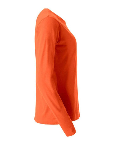 Clique CQ029034 Ladies L/S Basic-T - Blood Orange