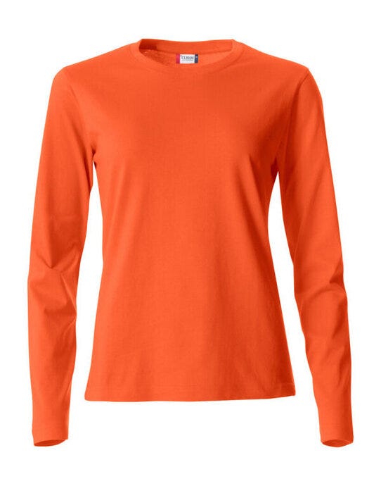 Clique CQ029034 Ladies L/S Basic-T - Blood Orange