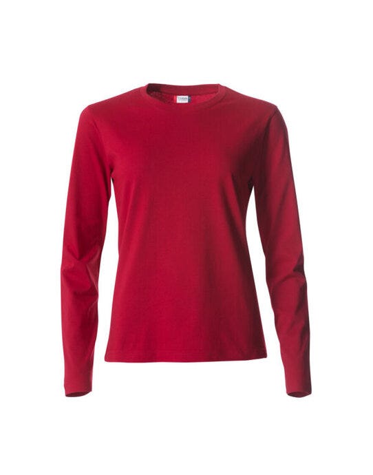 Clique CQ029034 Ladies L/S Basic-T - Red