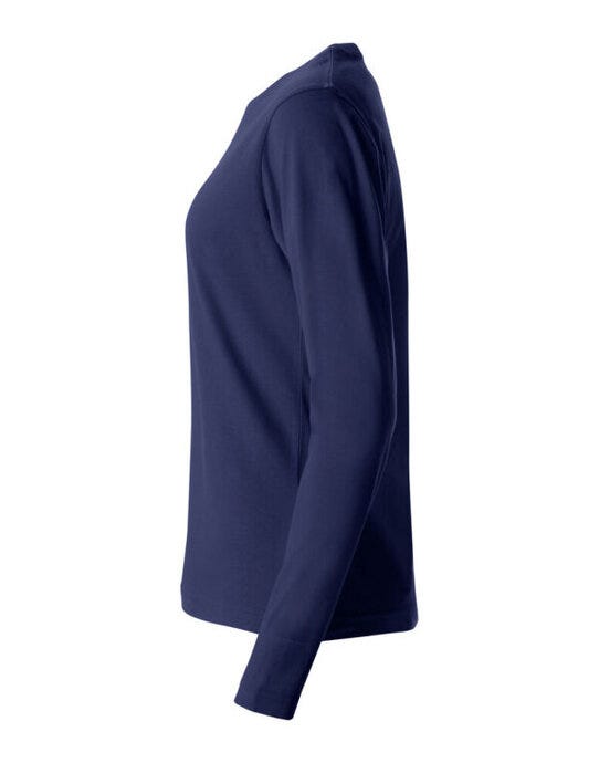 Clique CQ029034 Ladies L/S Basic-T - Dark Navy