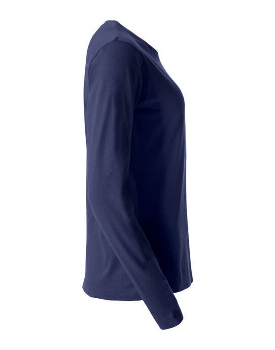 Clique CQ029034 Ladies L/S Basic-T - Dark Navy