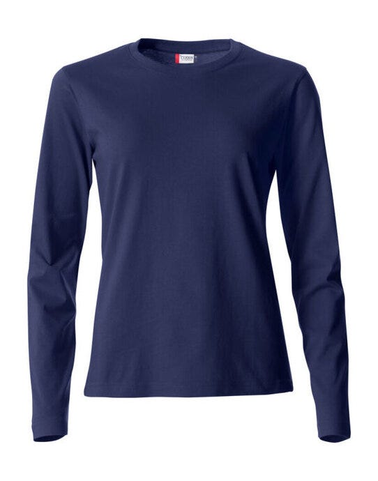 Clique CQ029034 Ladies L/S Basic-T - Dark Navy