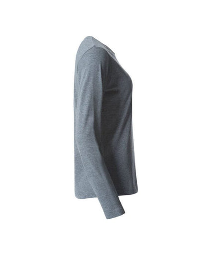 Clique CQ029034 Ladies L/S Basic-T - Grey Melange