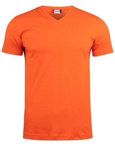 Clique CQ029035 Basic-T V Neck - Blood Orange