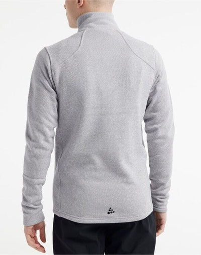 Craft CR1912218 Men's ADV Explore Heavy Fleece Jkt - Grey Melange/ Black