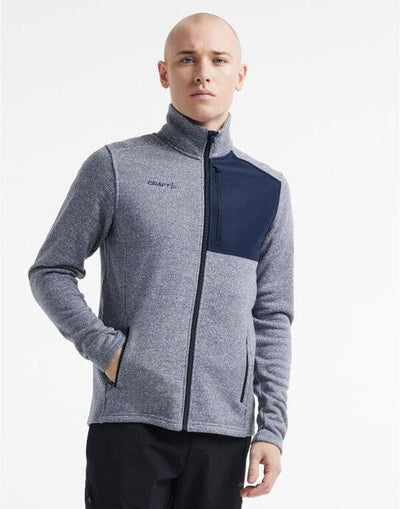 Craft CR1912218 Men's ADV Explore Heavy Fleece Jkt - Flow/ Blaze