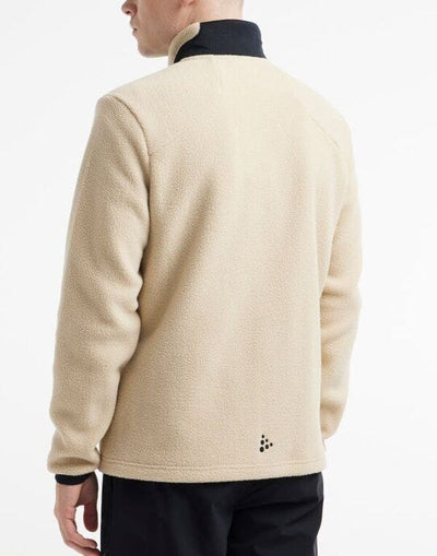 Craft CR1912220 Men's ADV Explore Pile Fleece Jkt - Ecru/Black