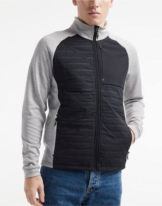 Craft CR1912224 Mens ADV Unify Hybrid Jacket - Grey Melange/ Black