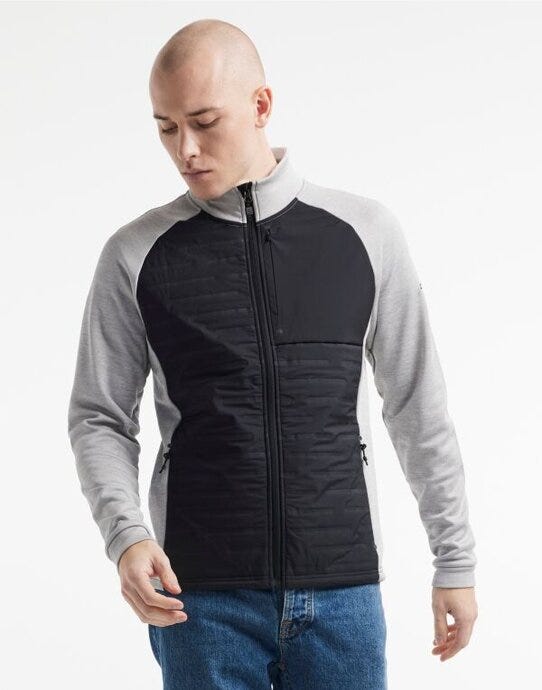 Craft CR1912224 Mens ADV Unify Hybrid Jacket - Grey Melange/ Black