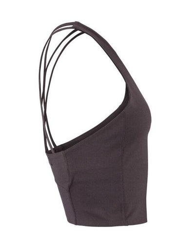 Craft CR1916009 Collective Cropped Singlet - Dark Plum