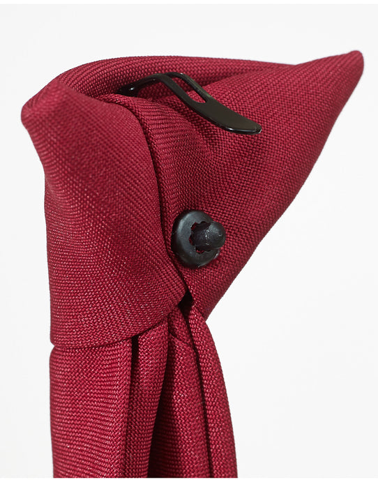 Yoko CT01 Clip-On Tie - Burgundy