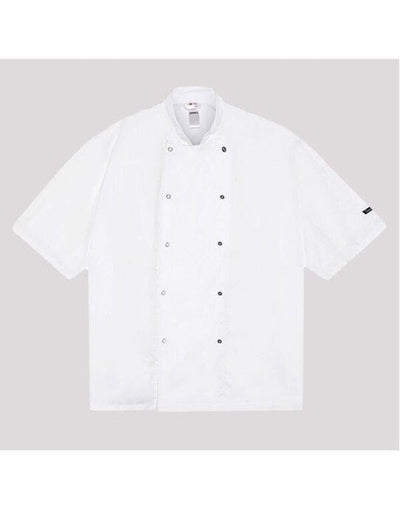 Dennys DD08S Short Sleeve Chef's Jacket - White
