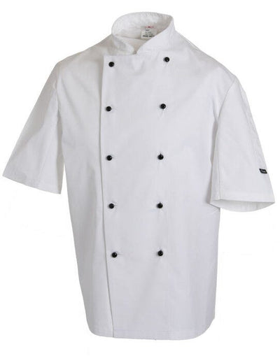 Dennys DD20S Removable Stud SS Chef Jacket - White