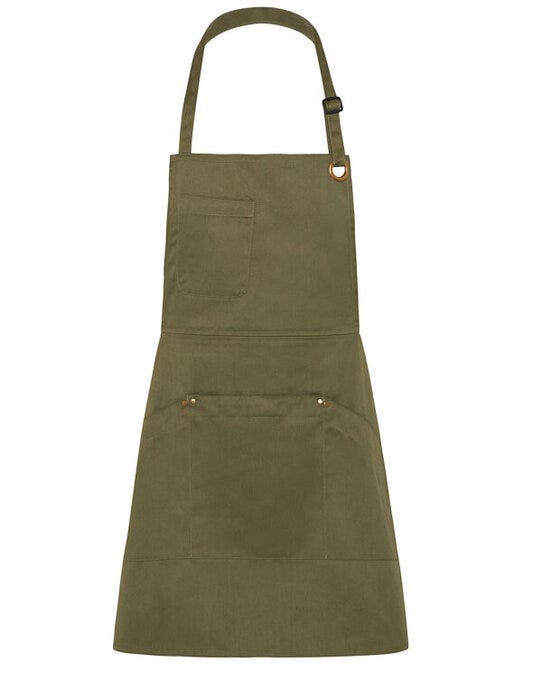 Dennys DE113 Denny's Le Chef Prep Utility Apron - Olive